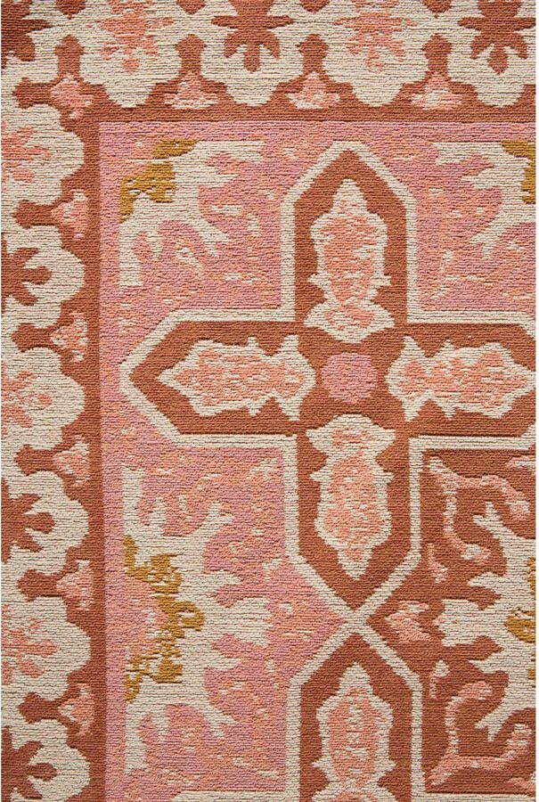 NOUS Living vloerkleed Rosalia roze terra (290x200cm) - Foto 3