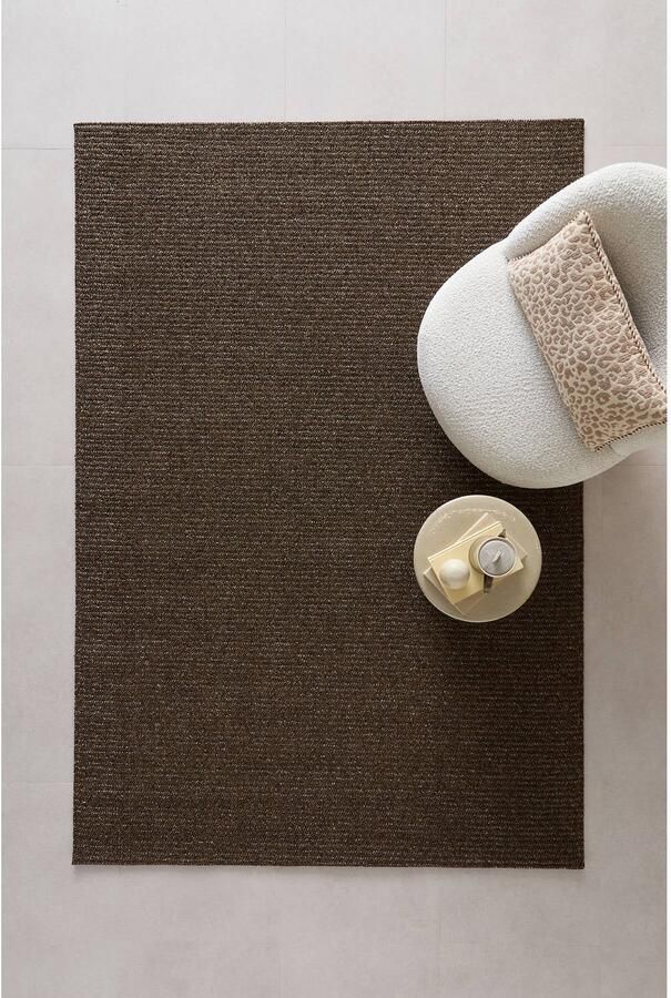 NOUS Living vloerkleed Tura donkerbruin (230x160 cm)