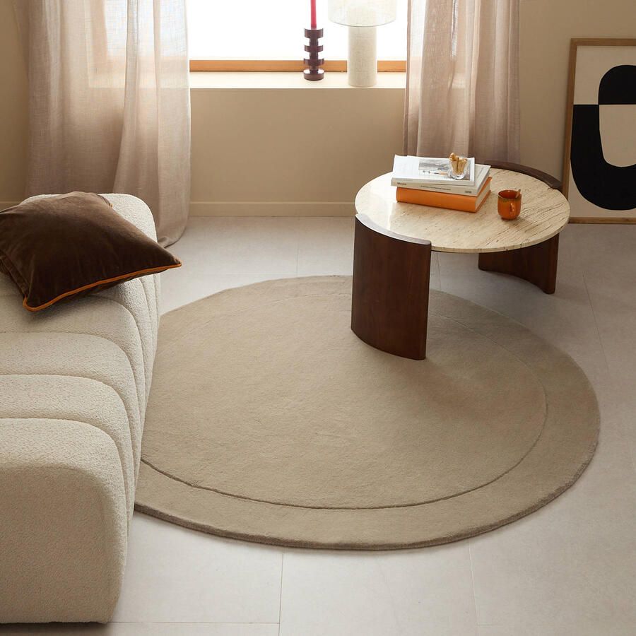NOUS Living vloerkleed wol Spark (Ø160 cm)