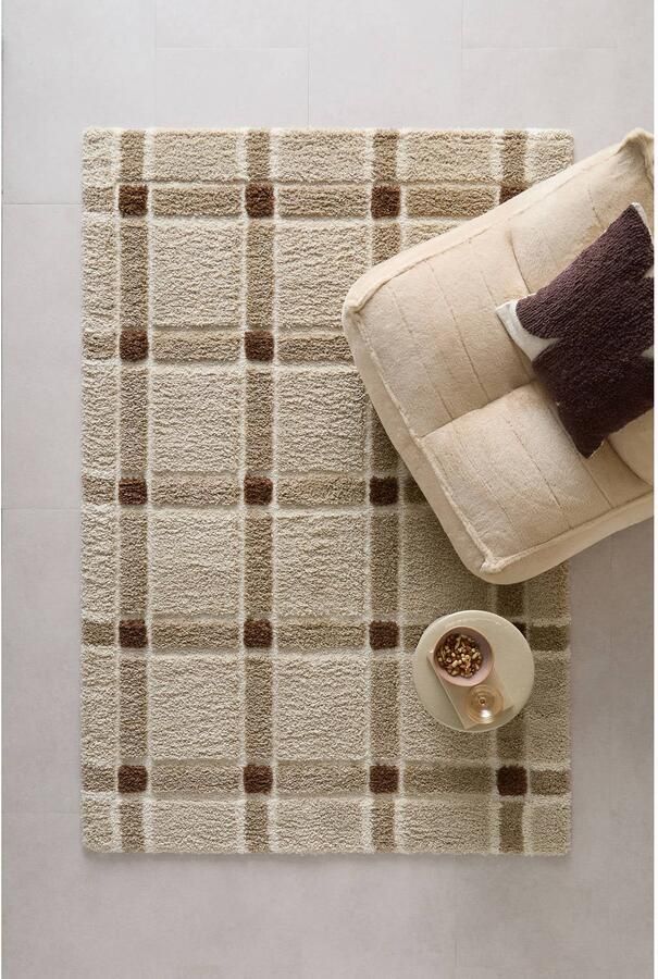 NOUS Living vloerkleed zand donkerbruin (230x160 cm)