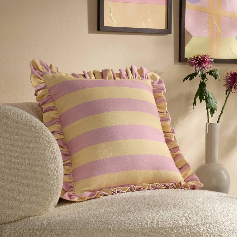 NOUS Living sierkussenhoes Rosa (45x45 cm)