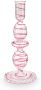 Pip Studio Candlestick Home accessories Pink Glass Swirl 20cm - Thumbnail 1