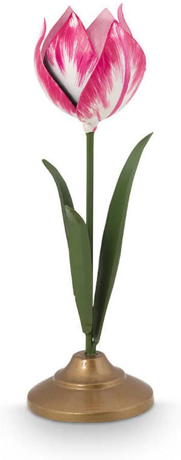 Pip Studio Tulpen Kandelaar Woonaccessoire Roze 21cm 2 stuks - Foto 2