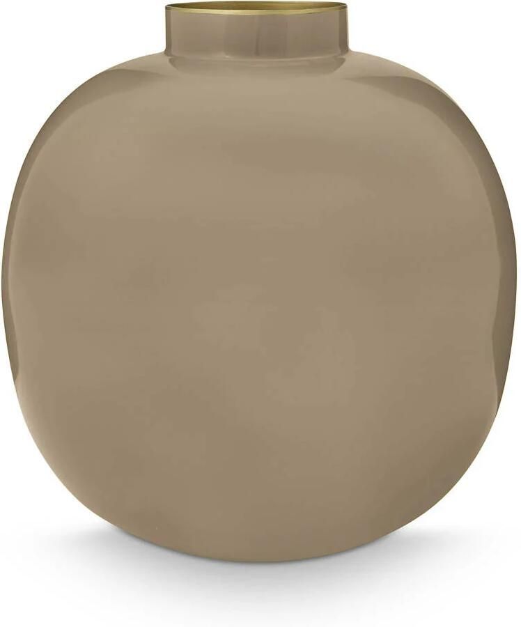 Pip Studio vaas metaal (naturel) (23 cm)