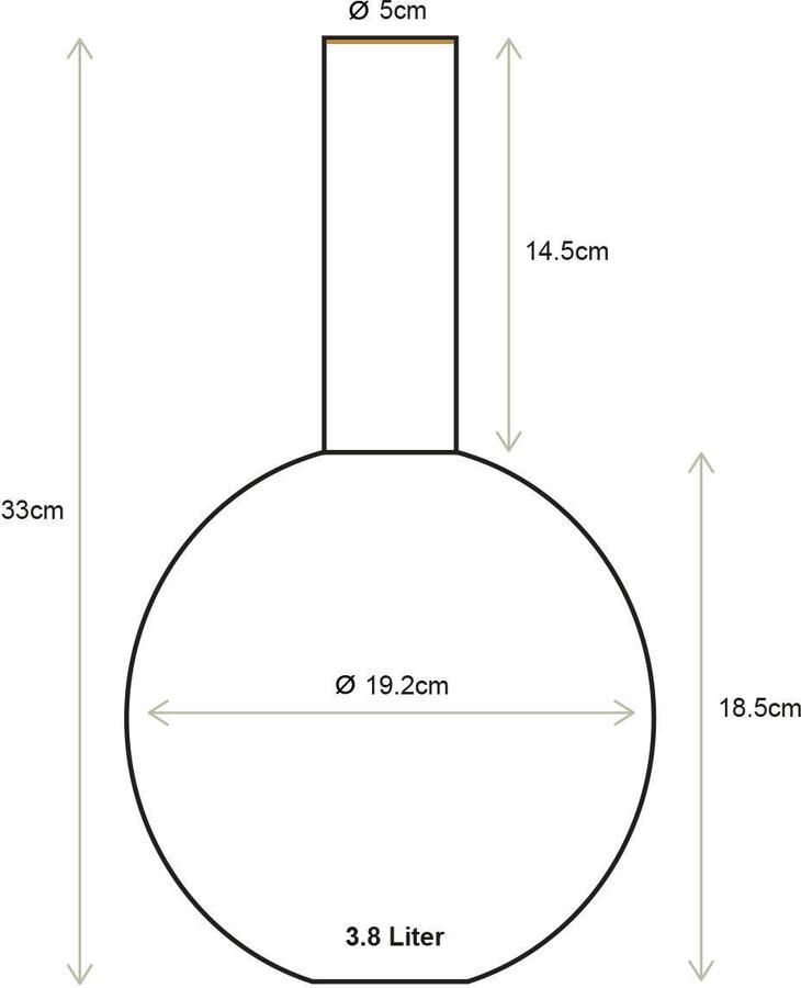 Pip Studio vaas Pip & The Blue Bird (19x33 cm)