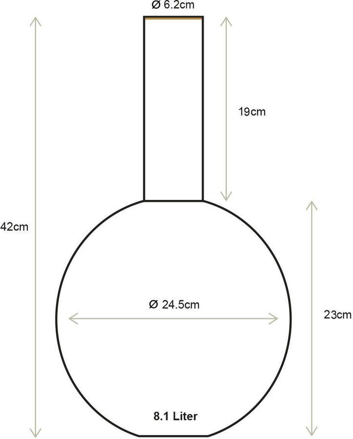 Pip Studio vaas Pip & The Blue Bird (24 5x42 cm)