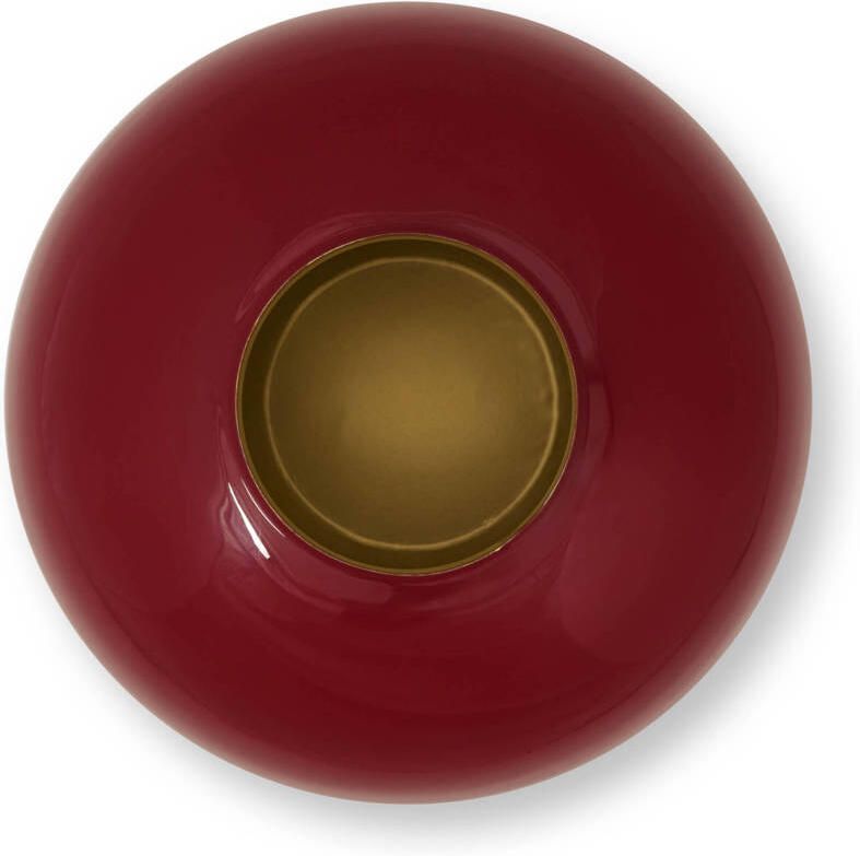 Pip Studio Metal Vaas H 32 cm Donkerrood