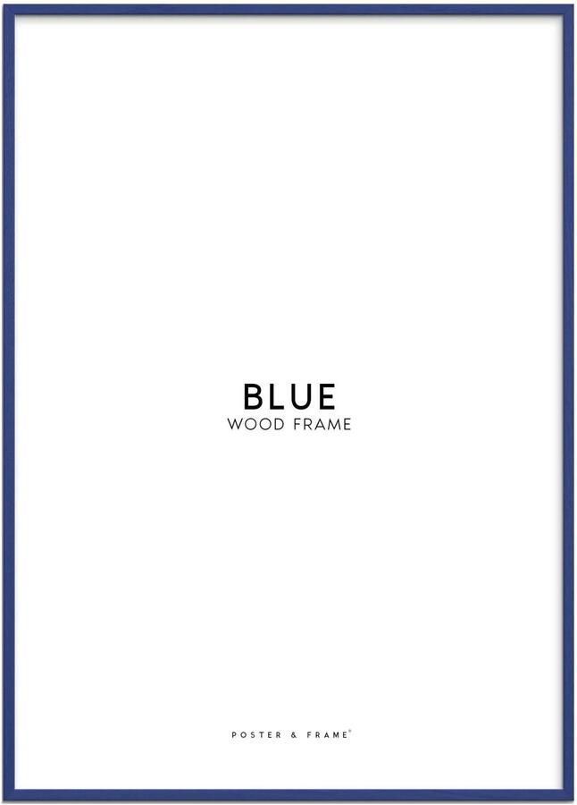 Poster & Frame houten lijst blauw acryl (50 x 70 cm)