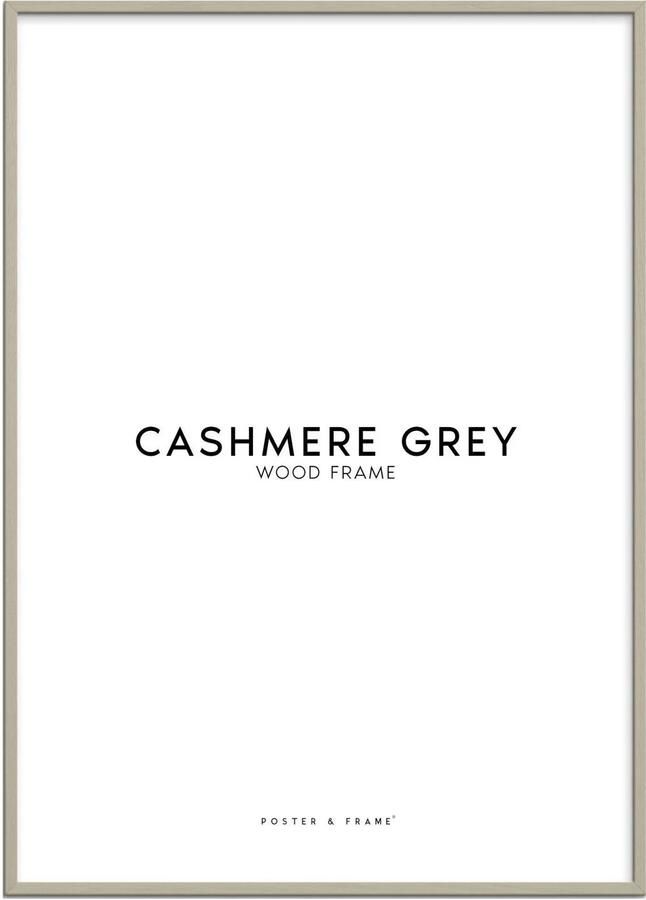 Poster & Frame houten lijst cashmere grijs acryl (50 x 70 cm)