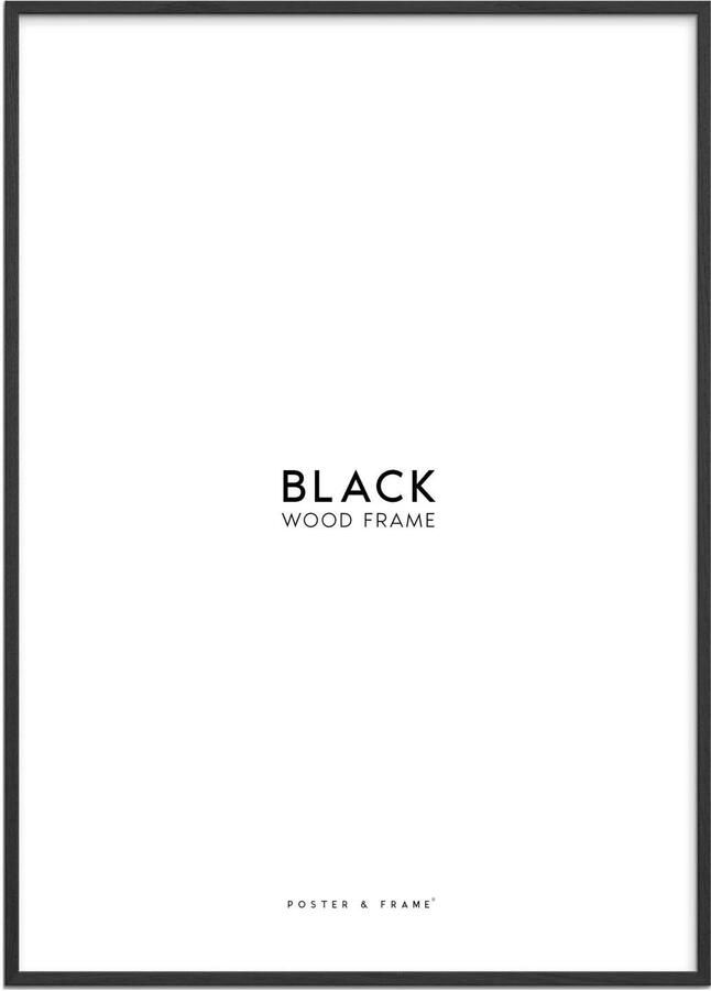 Poster & Frame houten lijst zwart acryl (29.7 x 42 cm)