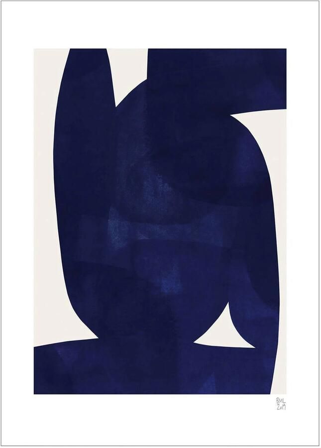 Poster & Frame Poster Berit Mogensen Lopez Blue Shape (50 x 70 cm)