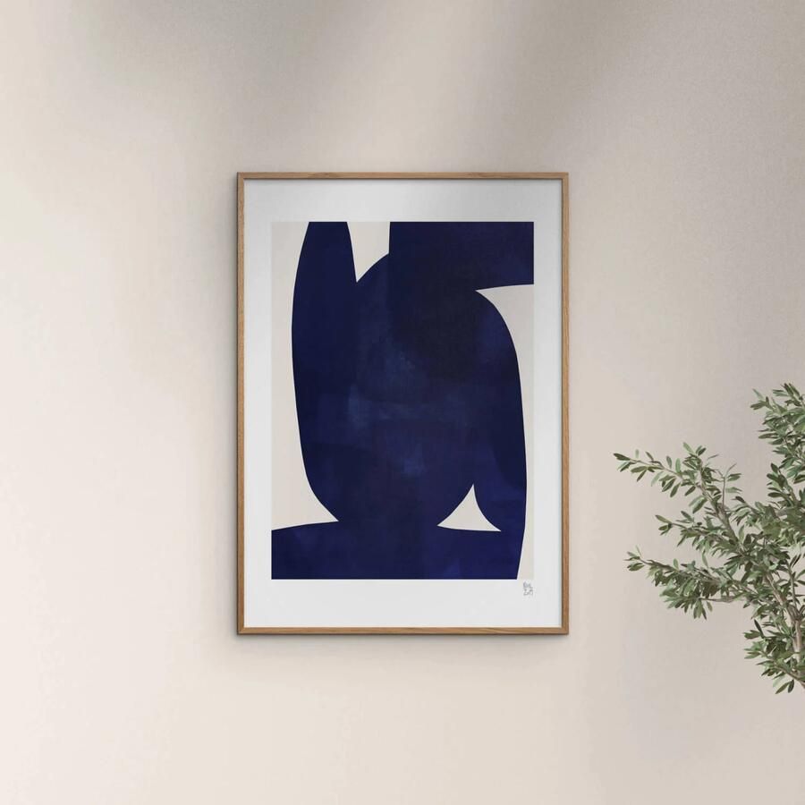Poster & Frame Poster Berit Mogensen Lopez Blue Shape (30 x 40 cm) - Foto 2