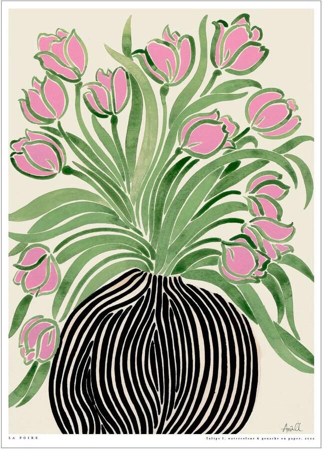 Poster & Frame Poster La Poire Tulips 1 A3 (50 x 70 cm)