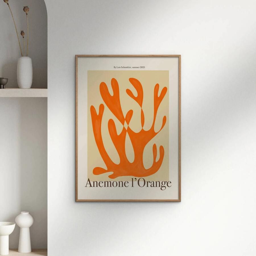 Poster & Frame Poster PSTR Studio Lois Anemone I'Orange (30 x 40 cm) - Foto 2