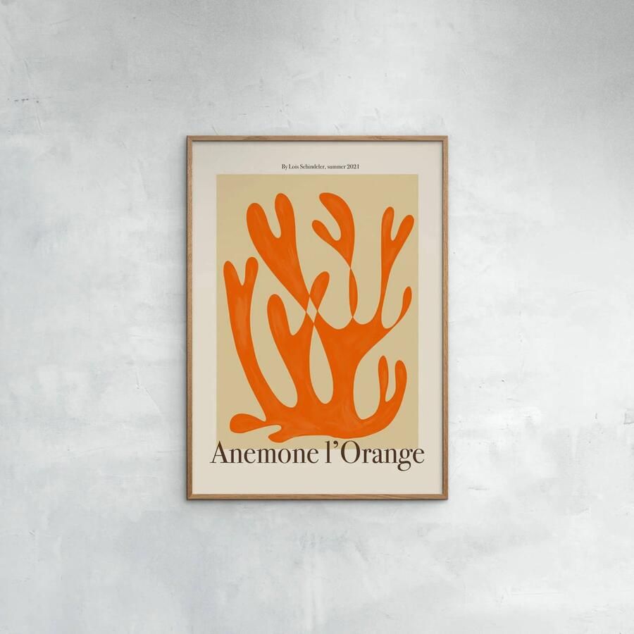 Poster & Frame Poster PSTR Studio Lois Anemone I'Orange (50 x 70 cm) - Foto 2