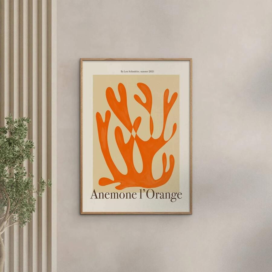 Poster & Frame Poster PSTR Studio Lois Anemone I'Orange (70 x 100 cm) - Foto 2