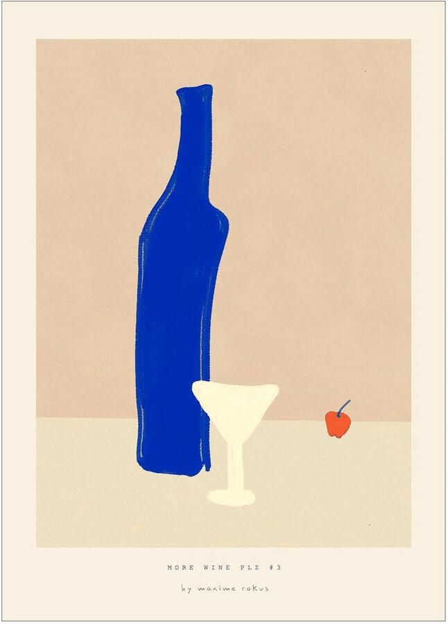 Poster & Frame Poster PSTR Studio Maxime More wine plz #3 (30 x 40 cm)