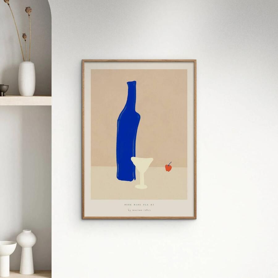 Poster & Frame Poster PSTR Studio Maxime More wine plz #3 (30 x 40 cm) - Foto 2