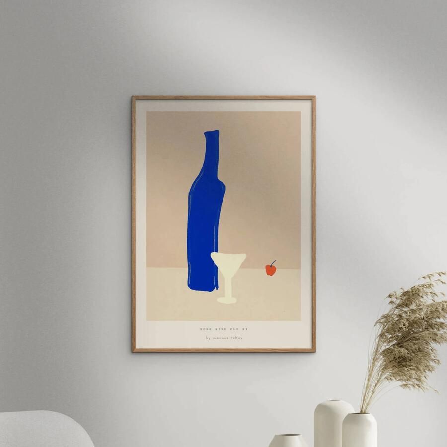 Poster & Frame Poster PSTR Studio Maxime More wine plz #3 (50 x 70 cm) - Foto 2