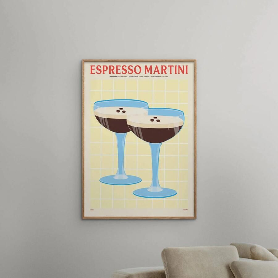 Poster & Frame Poster PSTR Studio PSTR studio x Elin PK Espresso Martini (30 x 40 cm) - Foto 2