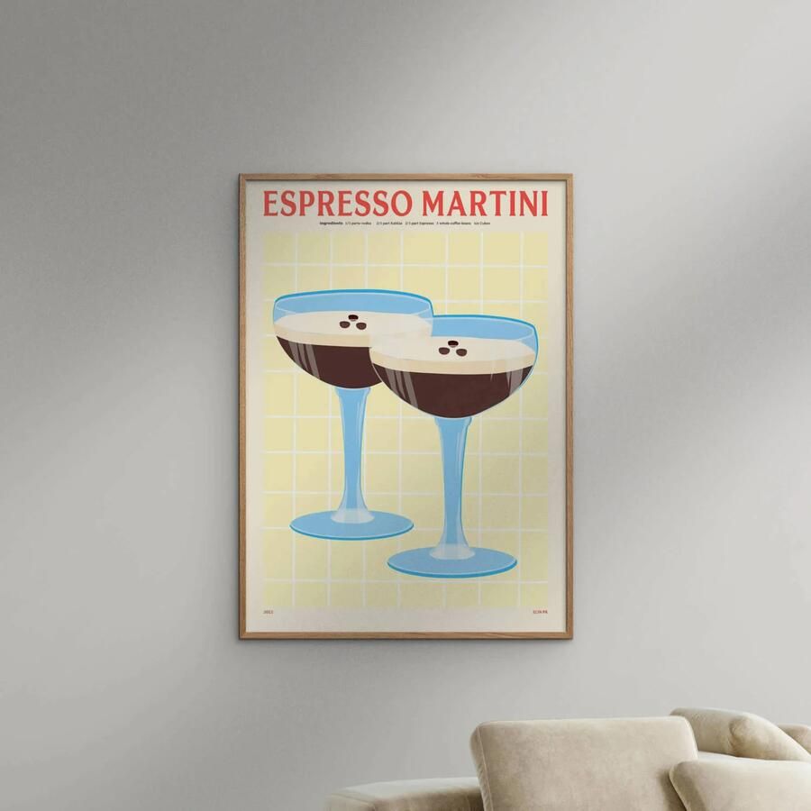 Poster & Frame Poster PSTR Studio PSTR studio x Elin PK Espresso Martini (50 x 70 cm) - Foto 2