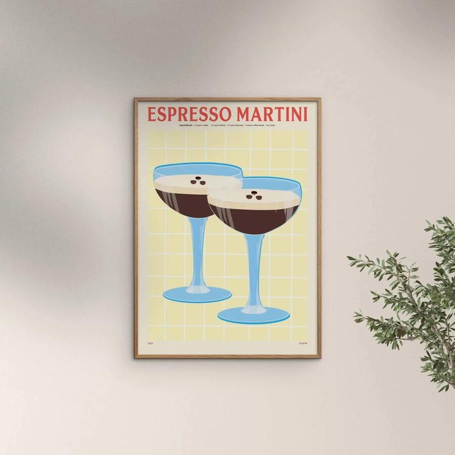 Poster & Frame Poster PSTR Studio PSTR studio x Elin PK Espresso Martini (70 x 100 cm) - Foto 2