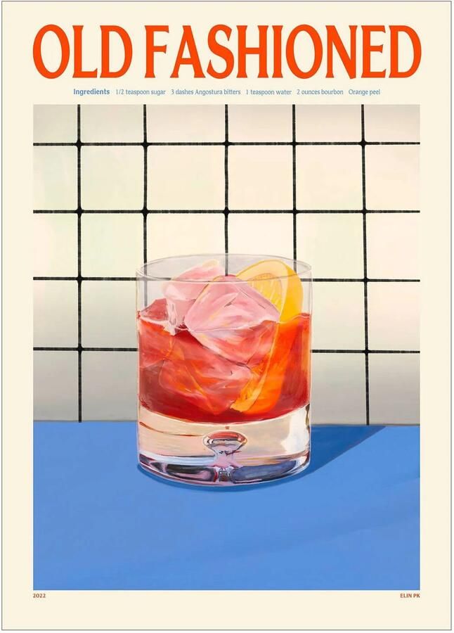 Poster & Frame Poster PSTR Studio PSTR studio x Elin PK Old Fashioned (50 x 70 cm)