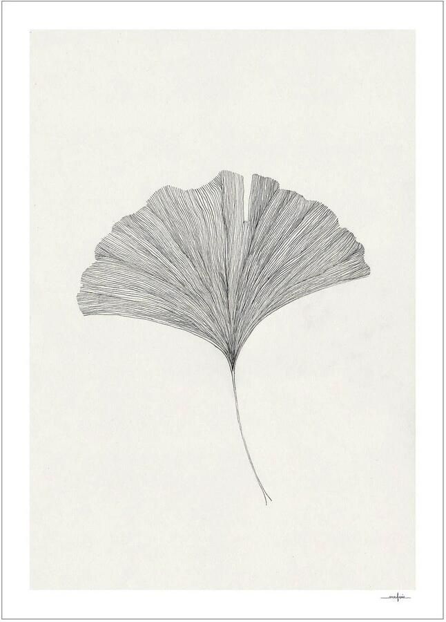 Poster & Frame Poster The Poster Club x Ana Frois Grinkgo Leaf (30 x 40 cm)