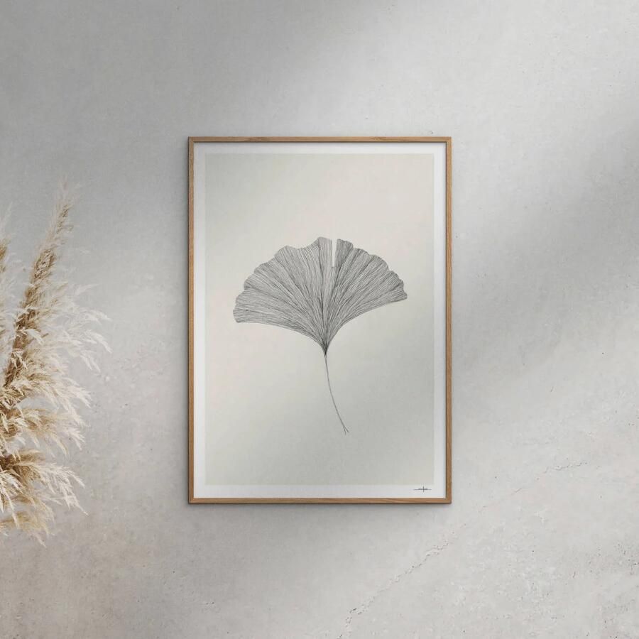 Poster & Frame Poster The Poster Club x Ana Frois Grinkgo Leaf (30 x 40 cm) - Foto 2