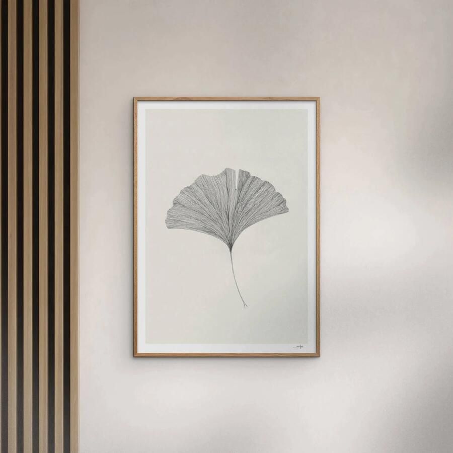 Poster & Frame Poster The Poster Club x Ana Frois Grinkgo Leaf (50 x 70 cm) - Foto 2