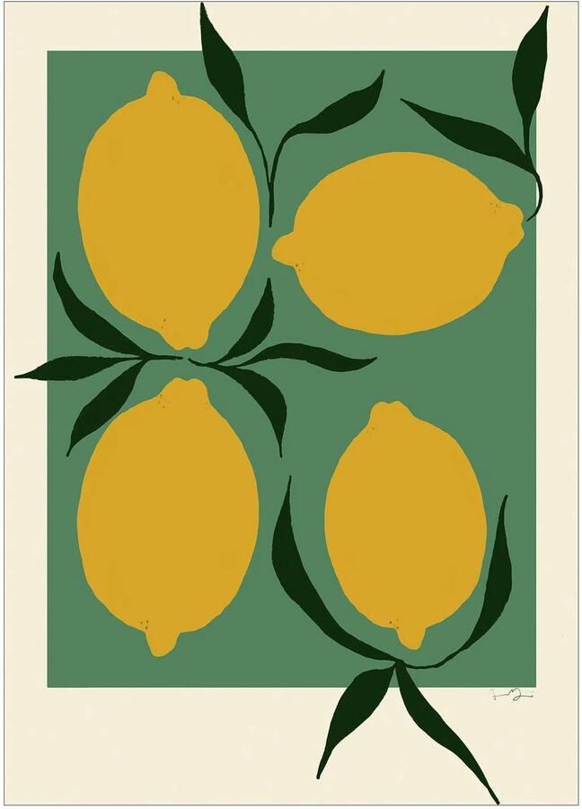 Poster & Frame Poster The Poster Club x Anna Mörner Green Lemon (30 x 40 cm)