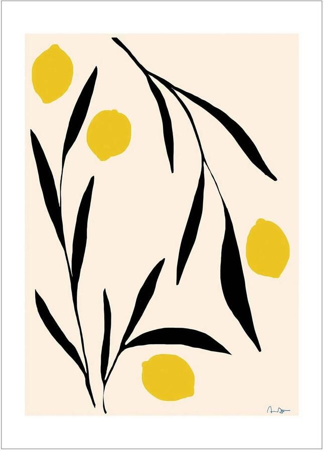 Poster & Frame Poster The Poster Club x Anna Mörner Lemon (50 x 70 cm)