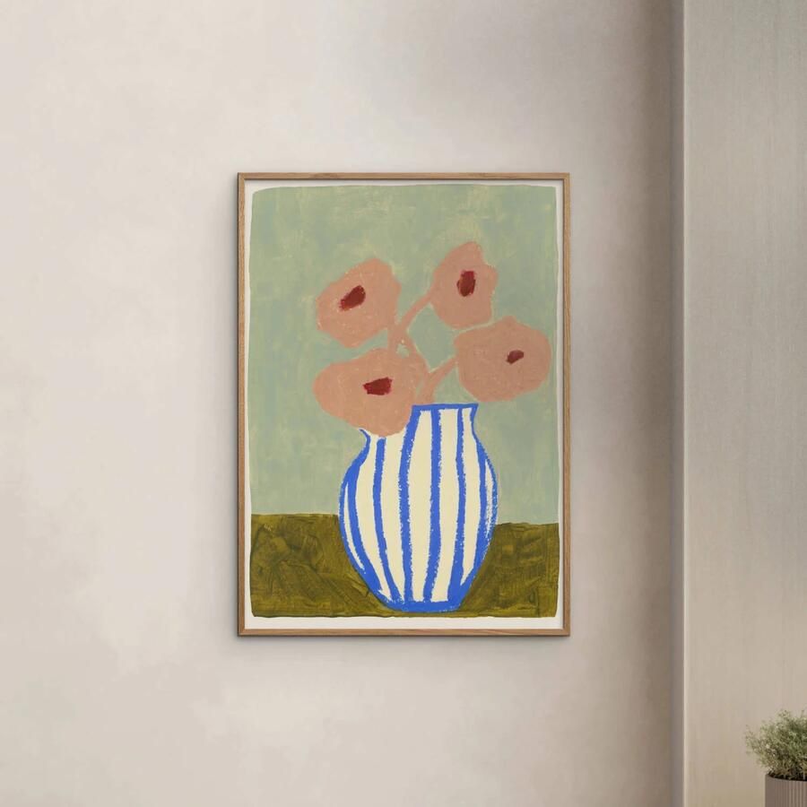 Poster & Frame Poster The Poster Club x Carla Llanos Pink Flowers (50 x 70 cm) - Foto 2