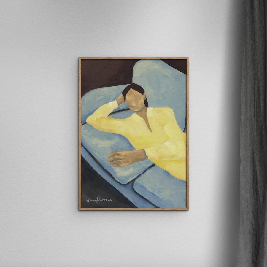 Poster & Frame Poster The Poster Club x Hanna Peterson Blue Sofa (30 x 40 cm) - Foto 2