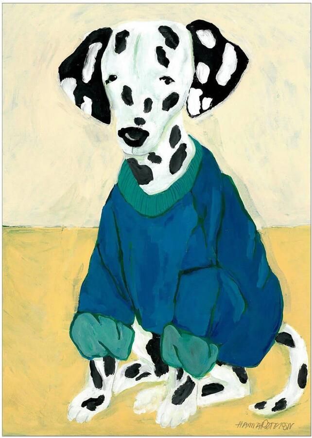 Poster & Frame Poster The Poster Club x Hanna Peterson Dalmatian in Sweatshirt (30 x 40 cm)