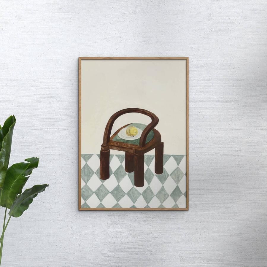 Poster & Frame Poster The Poster Club x Isabelle Vandeplassche Chair with Fruit (50 x 70 cm) - Foto 2