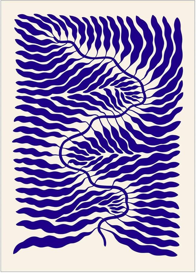 Poster & Frame Poster The Poster Club x Linnea Andersson Little Blue (50 x 70 cm)