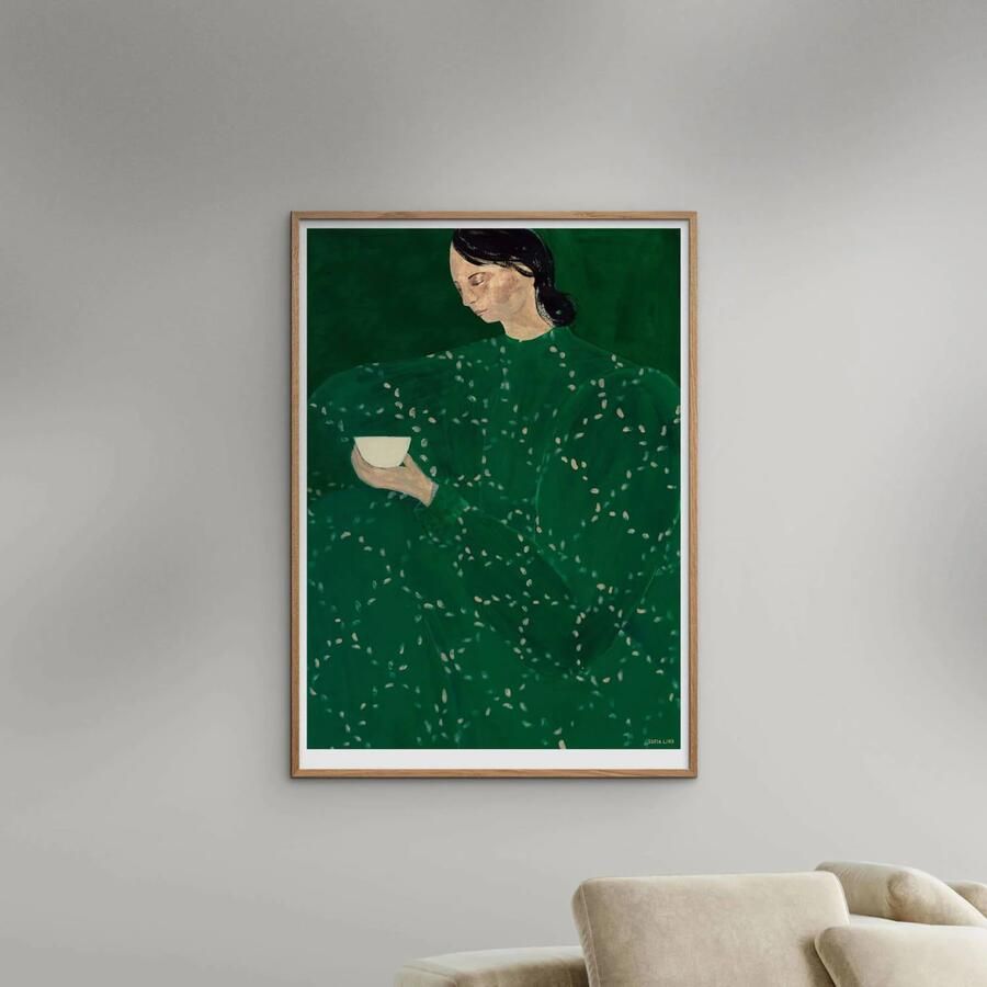 Poster & Frame Poster The Poster Club x Sofia Lind Coffee Alone At Place De Clichy (50 x 70 cm) - Foto 2