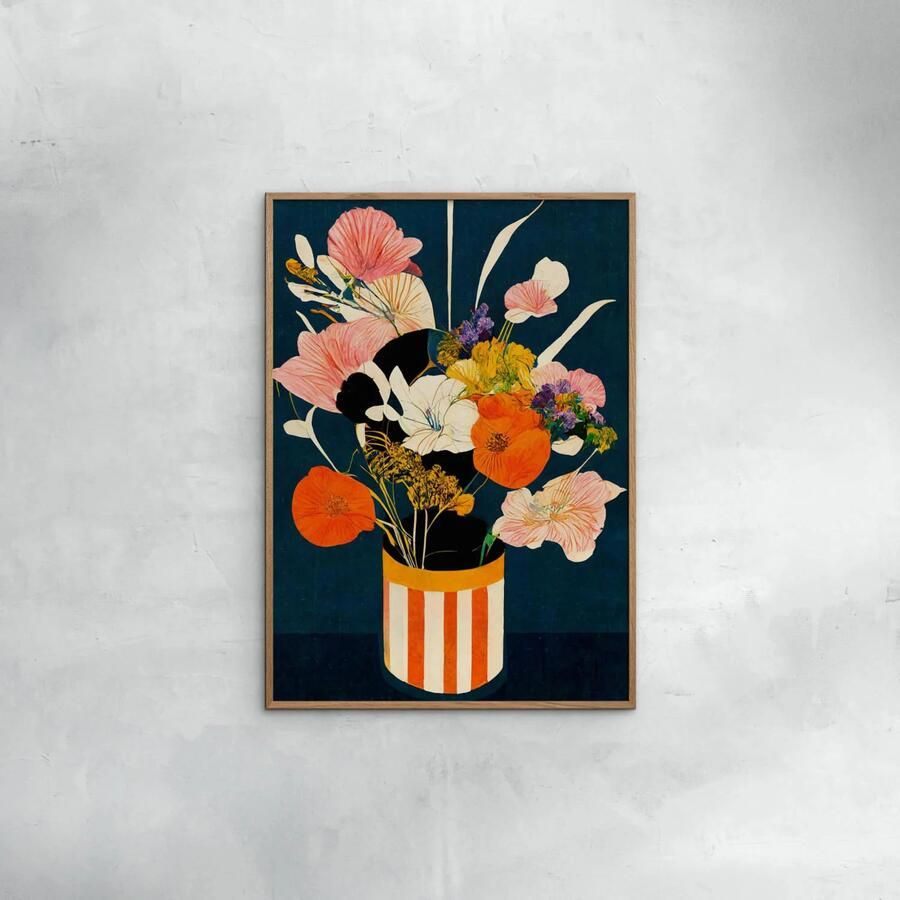 Poster & Frame Poster Treechild Flowers At Night (30 x 40 cm) - Foto 2