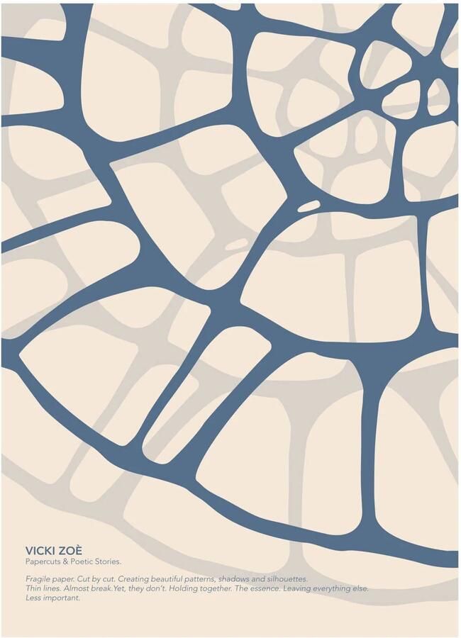 Poster & Frame Poster Vicki Zoe BLUE FOSSIL (50 x 70 cm)