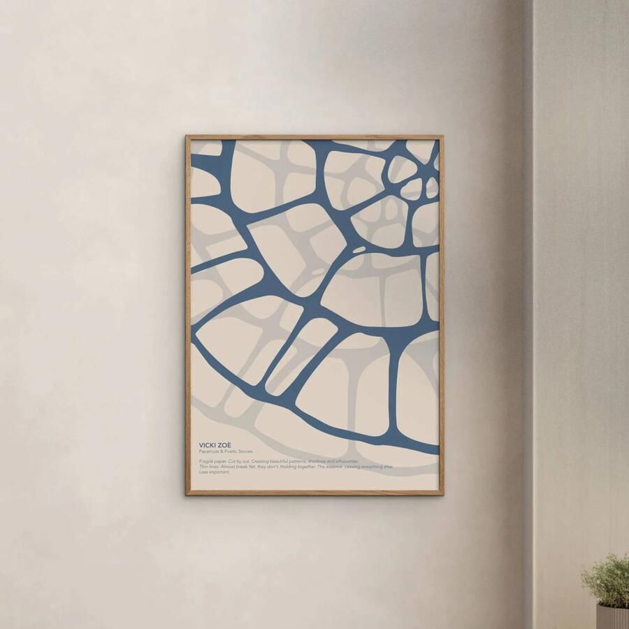 Poster & Frame Poster Vicki Zoe BLUE FOSSIL (30 x 40 cm) - Foto 2
