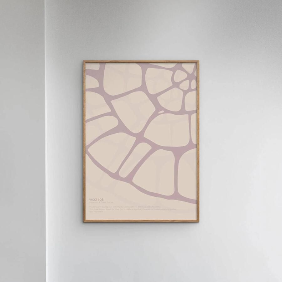 Poster & Frame Poster Vicki Zoe SOFTROSE FOSSIL (30 x 40 cm) - Foto 2