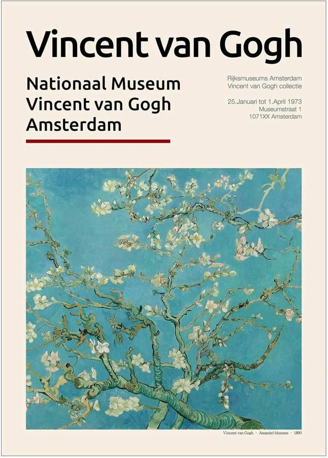 Poster & Frame Poster Vincent van Gogh x PSTR Studio Vincent van Gogh Almond Blossom (50 x 70 cm)