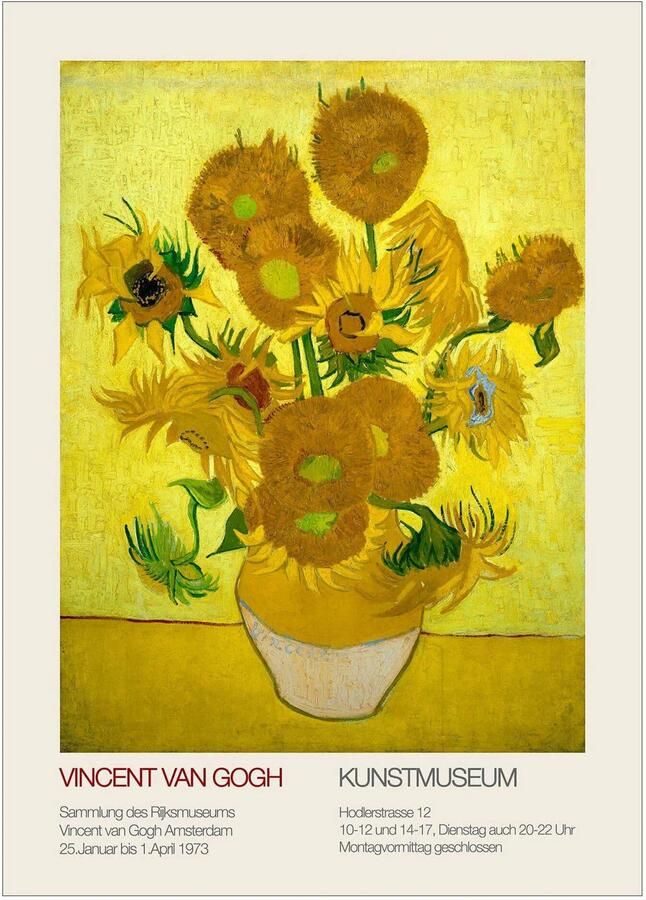 Poster & Frame Poster Vincent van Gogh x PSTR Studio Vincent van Gogh Sunflowers (50 x 70 cm)