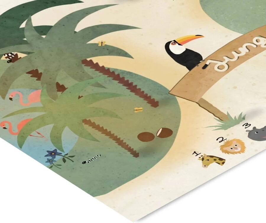 Poster & Frame Poster Willero Illustration Jungle A3(29.7 cm x 42 cm) (29.7 x 42 cm) - Foto 3
