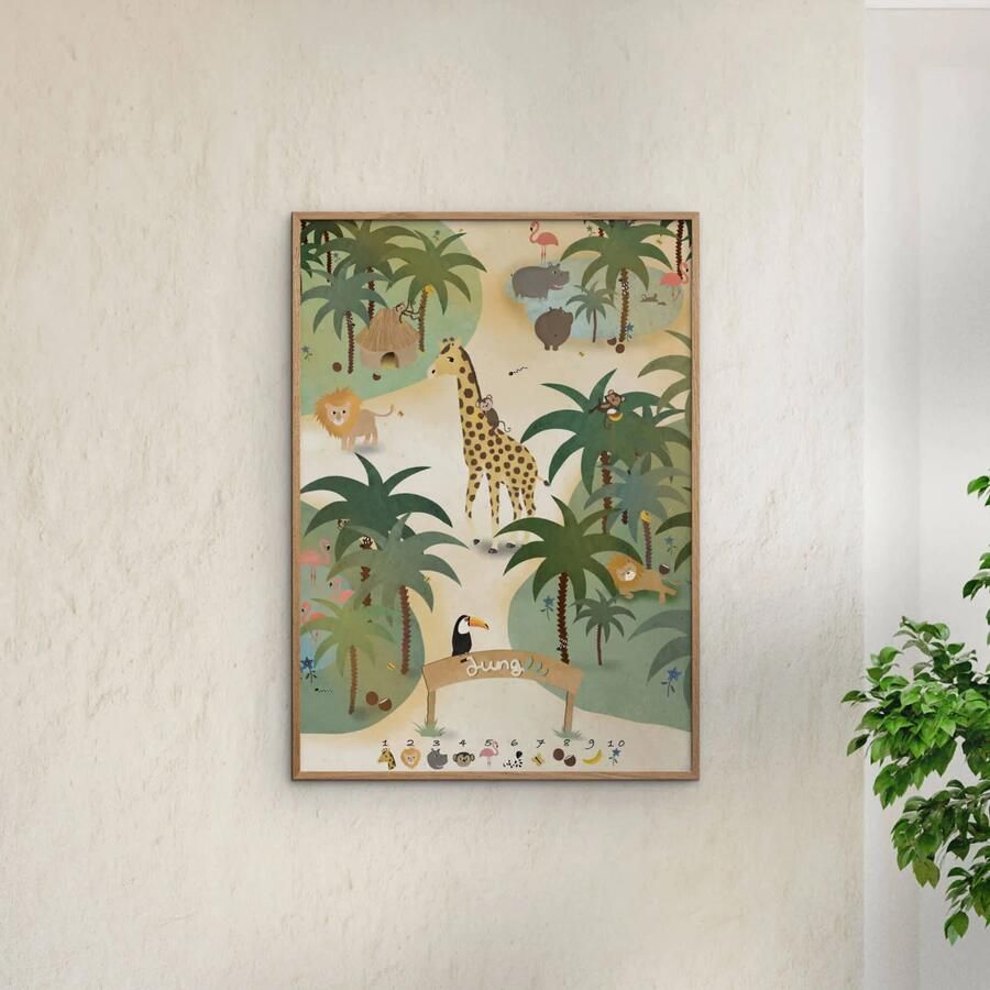 Poster & Frame Poster Willero Illustration Jungle A3(29.7 cm x 42 cm) (29.7 x 42 cm) - Foto 2