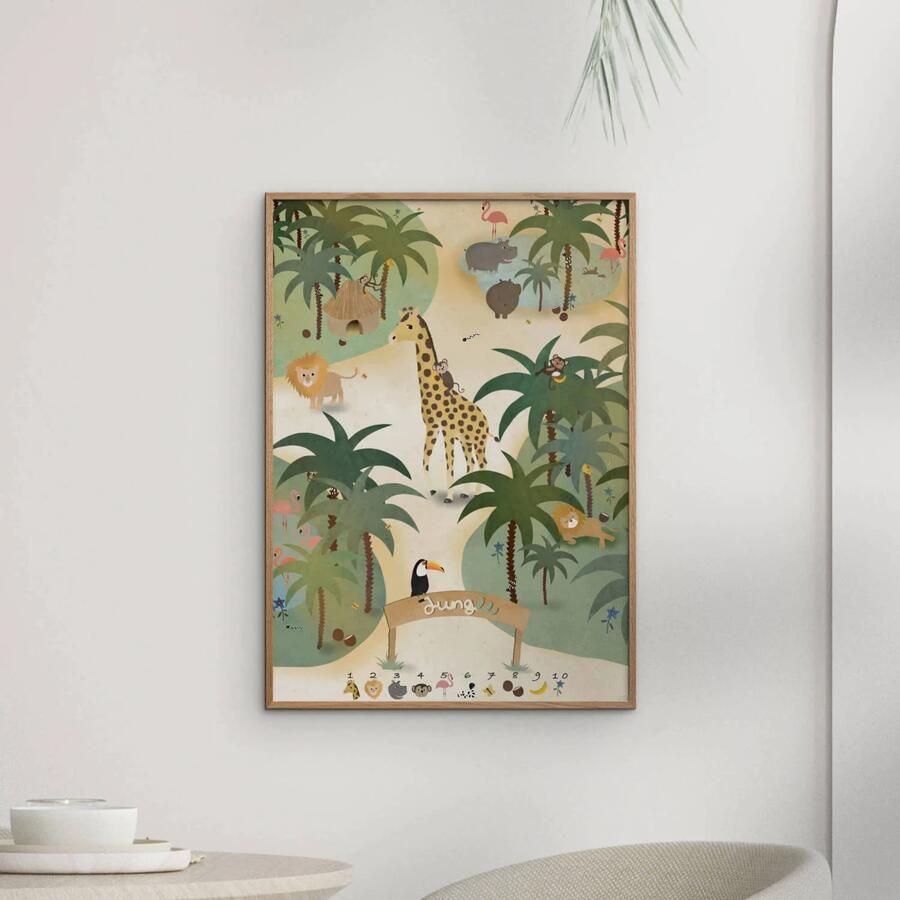 Poster & Frame Poster Willero Illustration Jungle A3(29.7 cm x 42 cm) (50 x 70 cm) - Foto 2