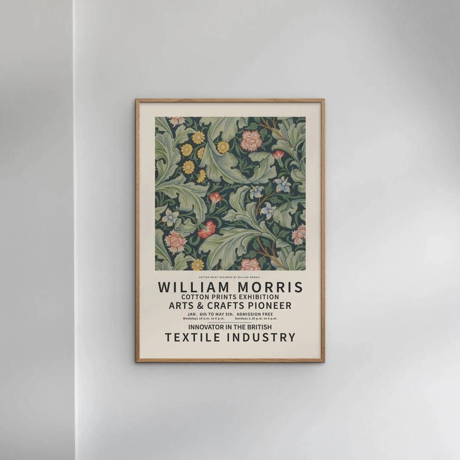 Poster & Frame Poster William Morris x PSTR Studio William Morris Art exhibition (30 x 40 cm) - Foto 2