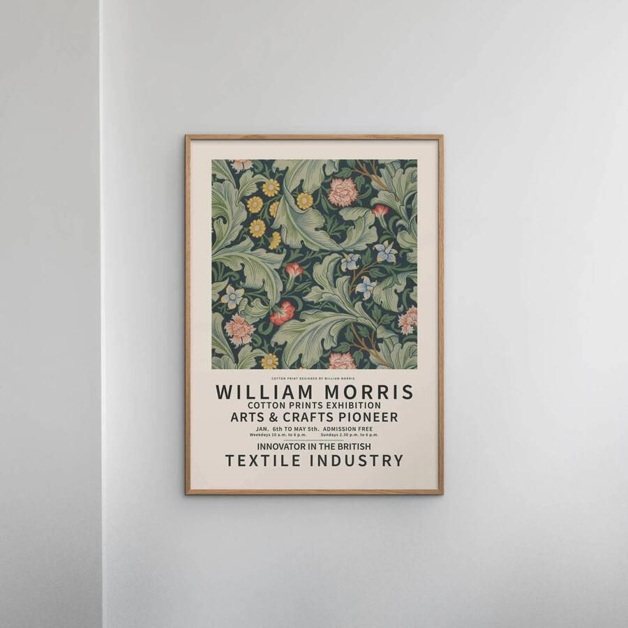 Poster & Frame Poster William Morris x PSTR Studio William Morris Art exhibition (50 x 70 cm) - Foto 2