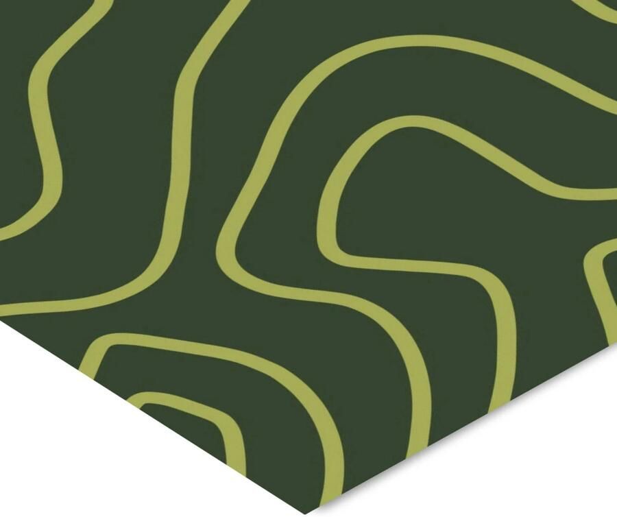 Poster & Frame Poster Yuli Saputra Minimalist Green Lines (30 x 40 cm) - Foto 3